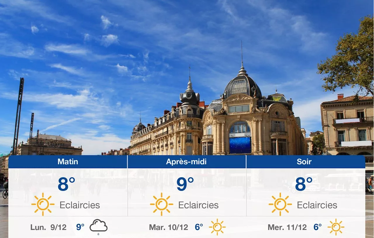 Météo Montpellier: prévisions du dimanche 8 décembre 2024