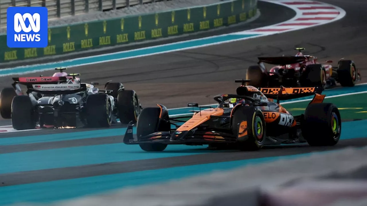 Max Verstappen crashes into Oscar Piastri as Lando Norris wins F1 Abu Dhabi Grand Prix