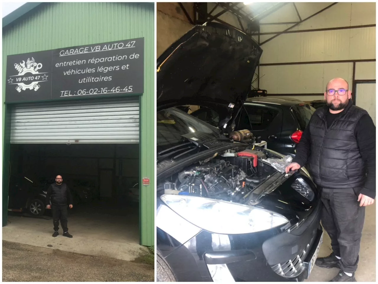 Ce mécanicien automobile s'installe à son compte dans ce petit village du Lot-et-Garonne