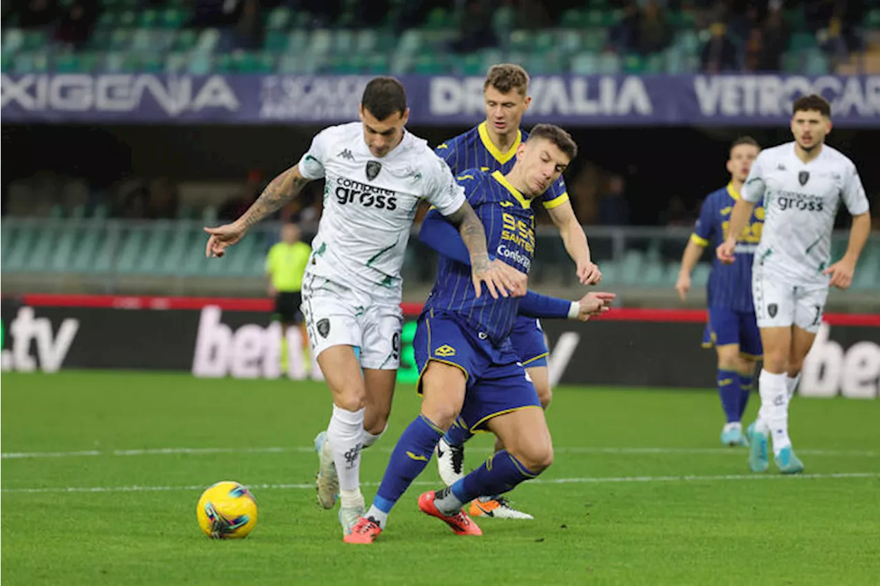 Serie A: in campo Verona-Empoli 0-2 DIRETTA