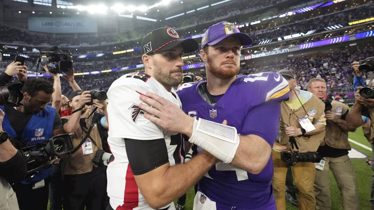 Darnold delivers for Vikings with career-high 347 yards and 5 TDs to beat Cousins, Falcons 42-21