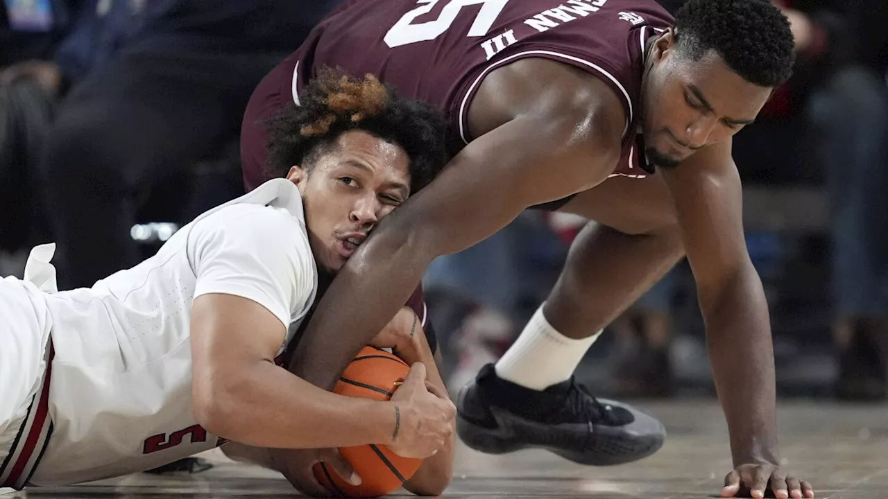 No. 22 Texas A&M beats Texas Tech 72-67 in 1st meeting of former conference rivals since 2012