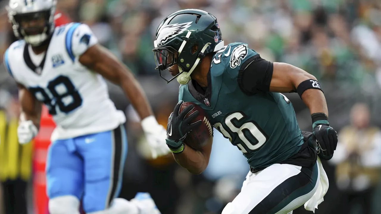 Saquon Barkley sets Eagles season-rushing record against Panthers