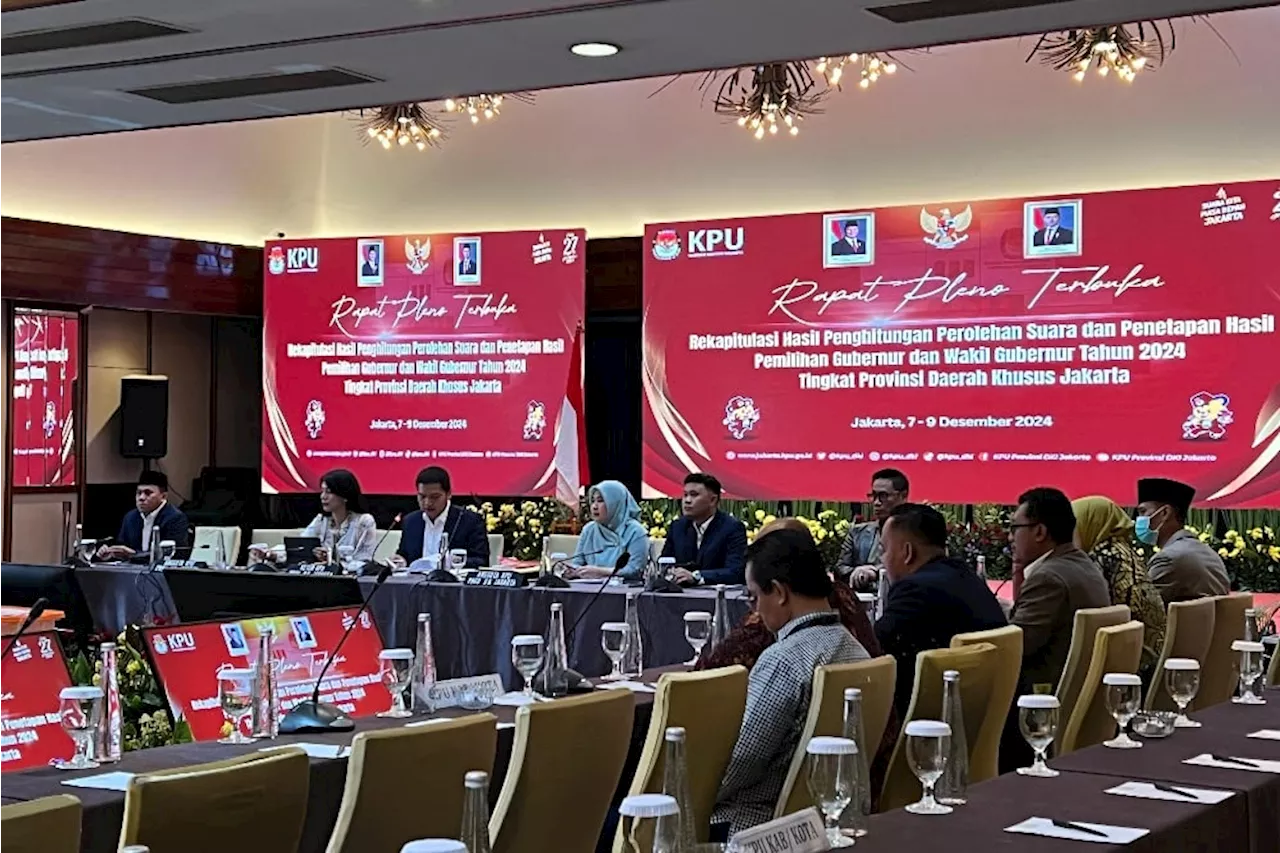 KPU Mulai Rapat Pleno untuk Tetapkan Hasil Rekapitulasi Pilkada Jakarta 2024