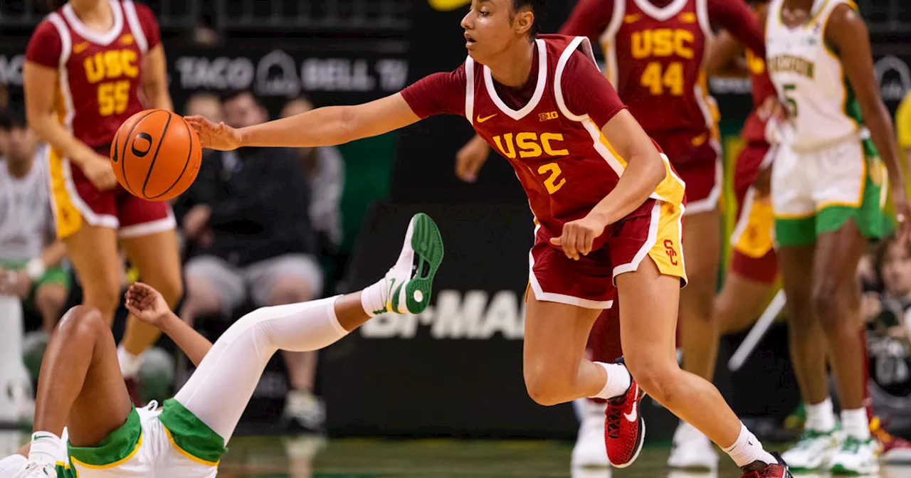 JuJu Watkins scores 21, No. 6 USC downs Oregon 66-53 in Big Ten opener