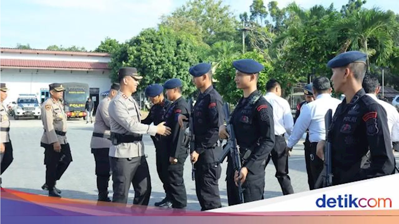 Kapolres Inhu Lepas Personel BKO Brimob Usai Pilkada Tuntas