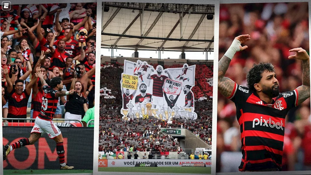 Gabigol 'explode' torcida do Flamengo com gol em despedida e tem tarde de homenagens