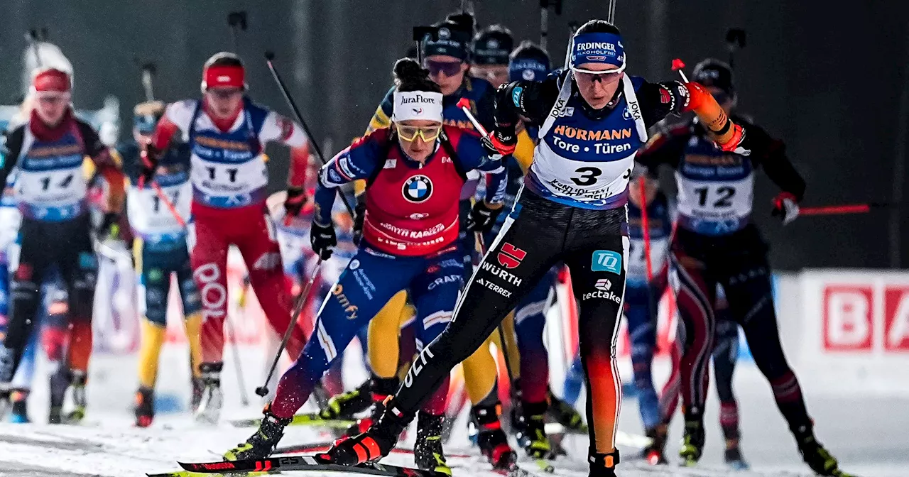 Deutsches Biathlon-Trio trumpft im Massenstart auf - Franziska Preuß stürmt aufs Podest beim Weltcup in Kontiolahti