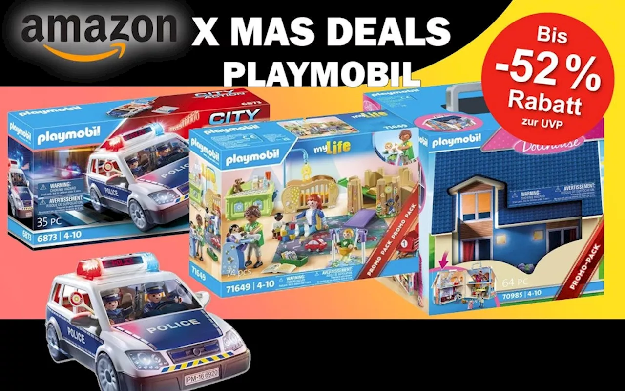 Mega PLAYMOBIL Amazon Sale Bis zu 52% sparen und Ware dank Prime schnell erhalten