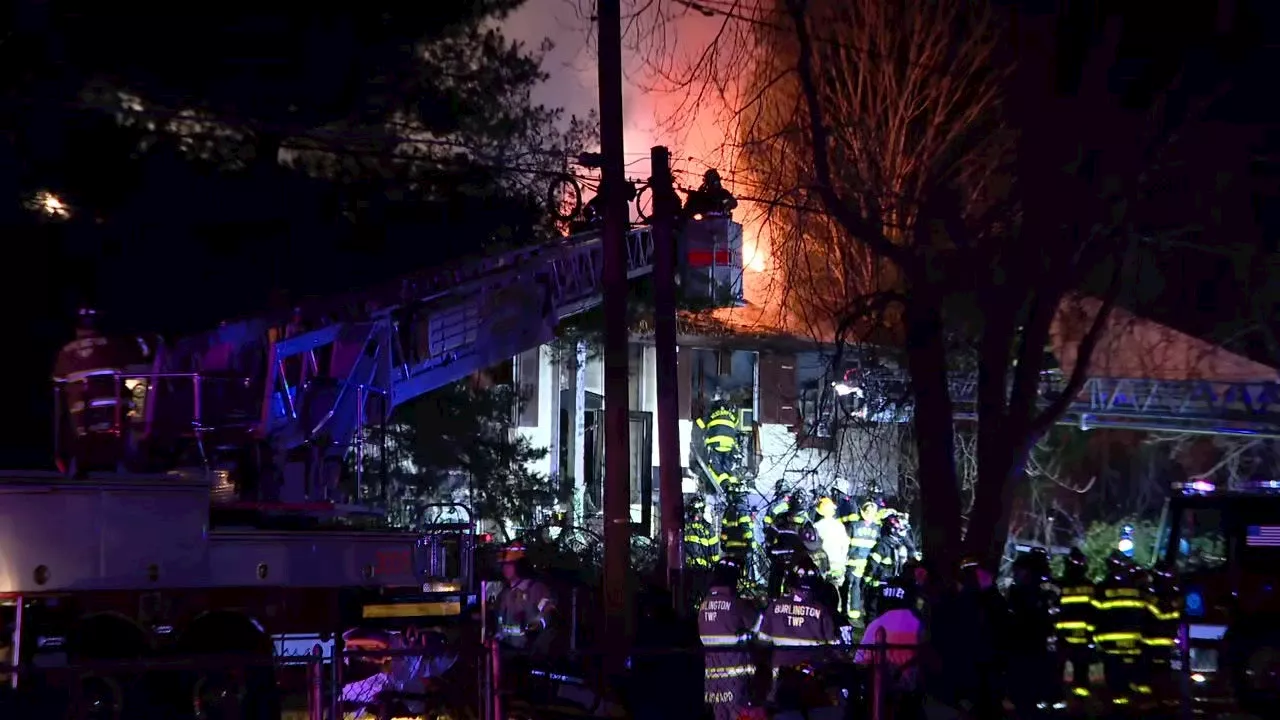 1 person dies in massive Burlington County house fire: officials