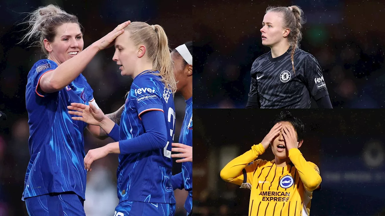 Chelsea women's player ratings vs Brighton: Hannah Hampton and Aggie Beever-Jones help WSL leaders overcome errors to maintain five-point gap to Man City