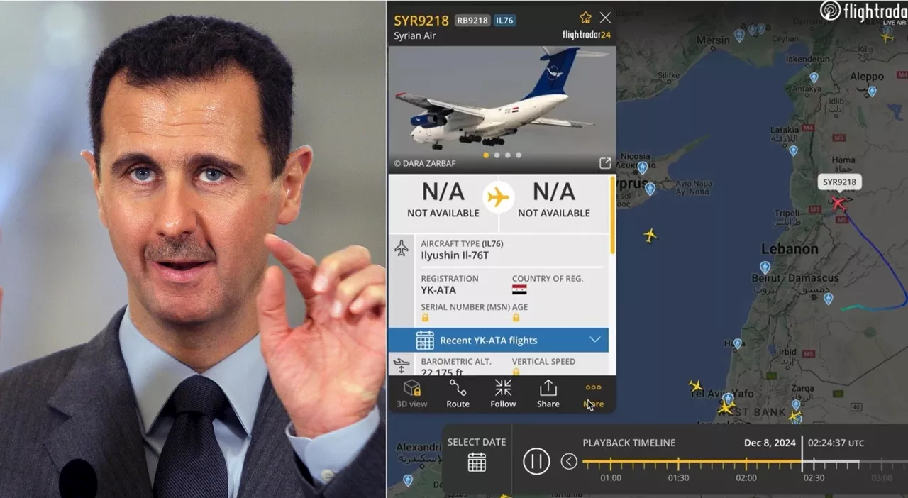 Assad, il mistero dell'incidente: l'aereo Il-76T «sparito dai radar», la moglie e i figli «già in Russia»