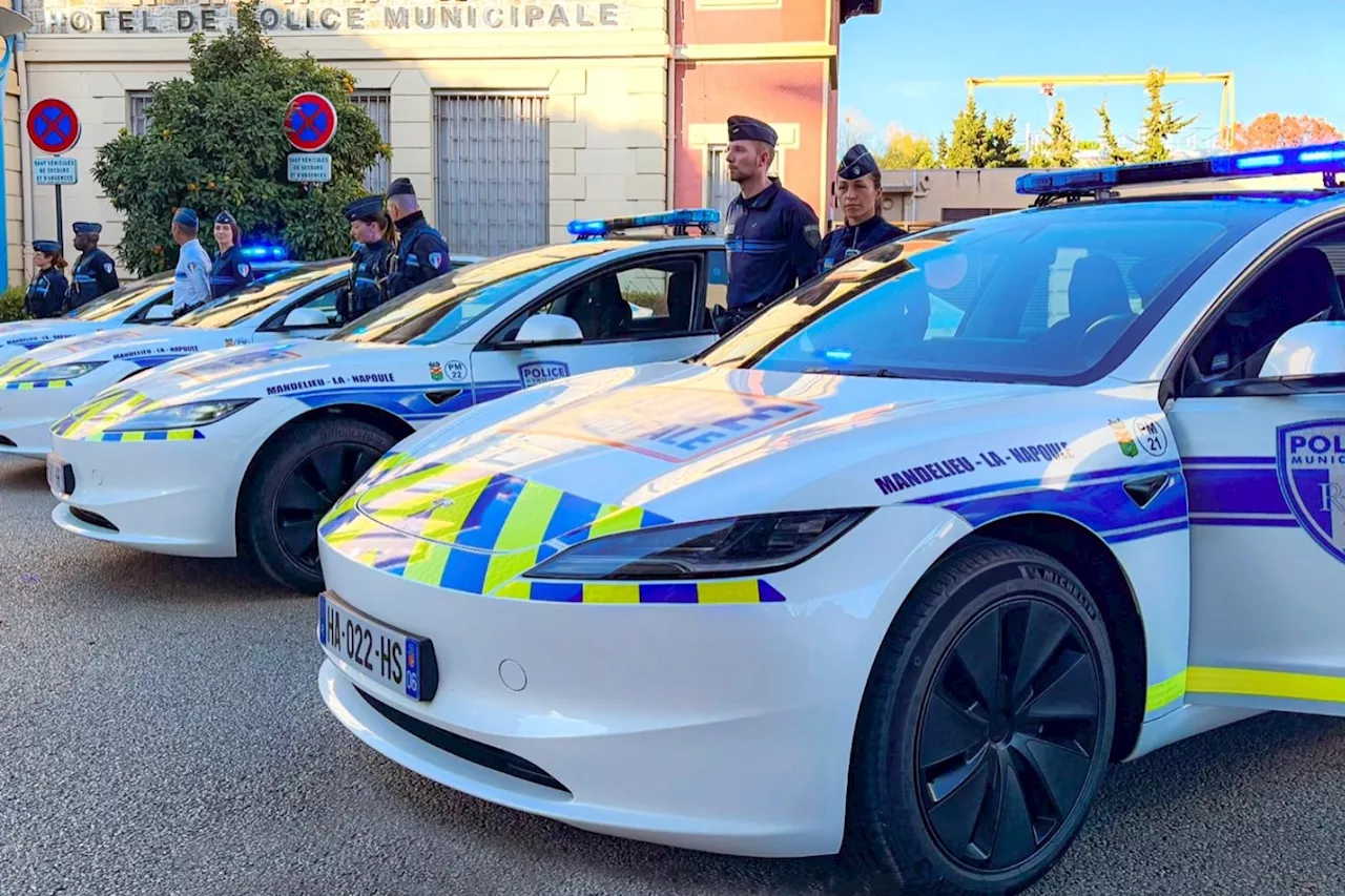 Des Tesla pour la police municipale de Mandelieu-la-Napoule, une première en France