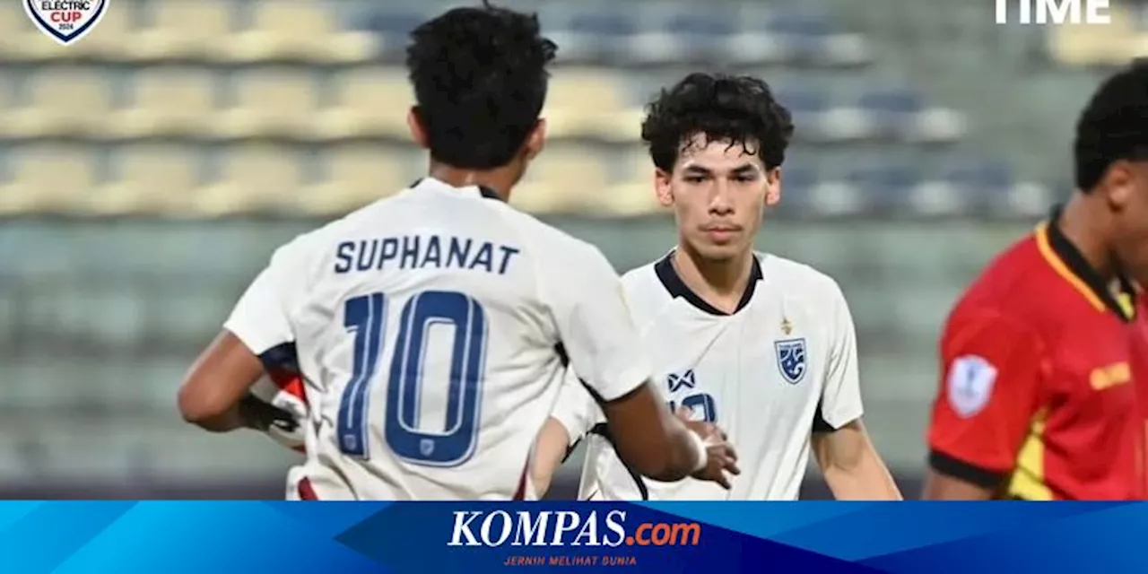 Hasil Timor Leste vs Thailand 0-10, Gajah Perang Unjuk Gigi