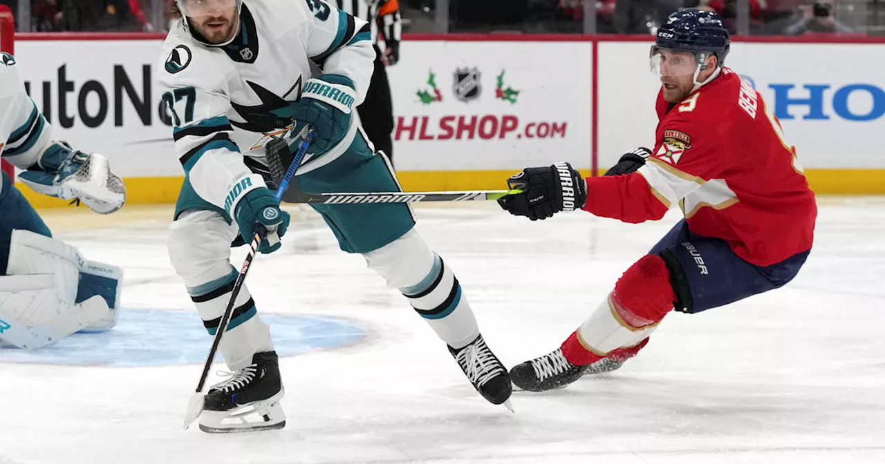 Tkachuk scores 2 more goals, Panthers stay hot with 3-1 win over Sharks