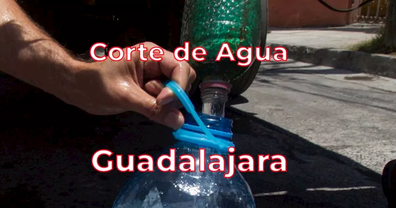 Corte de agua en Guadalajara, Jalisco; cuáles son las colonias afectadas este 8 de diciembre