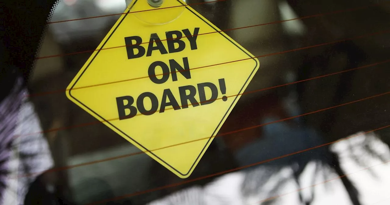 Drivers learn the real purpose of 'baby on board' car signs and it's scary