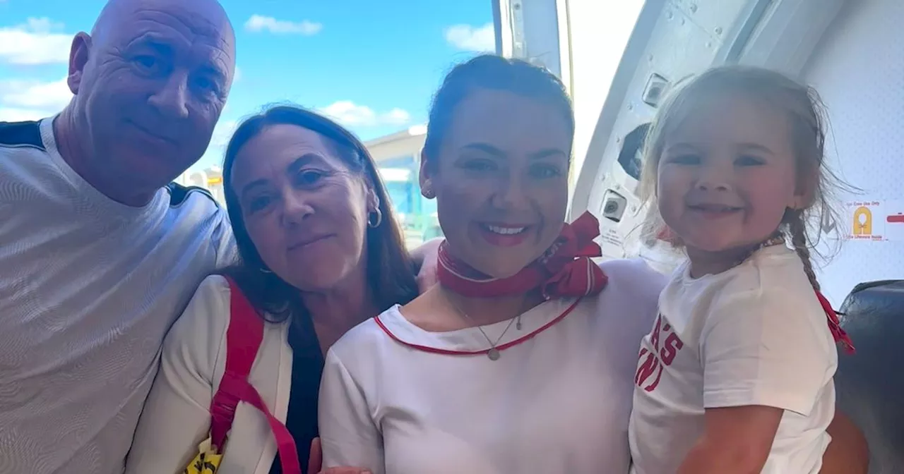 Yorkshire Jet2 cabin crew mum surprises family on Menorca flight