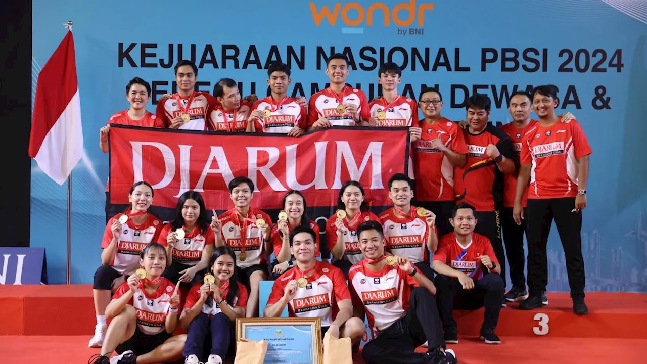 Hasil Kejurnas PBSI 2024: Gebuk Exist Badminton Club, Djarum Kudus Juara