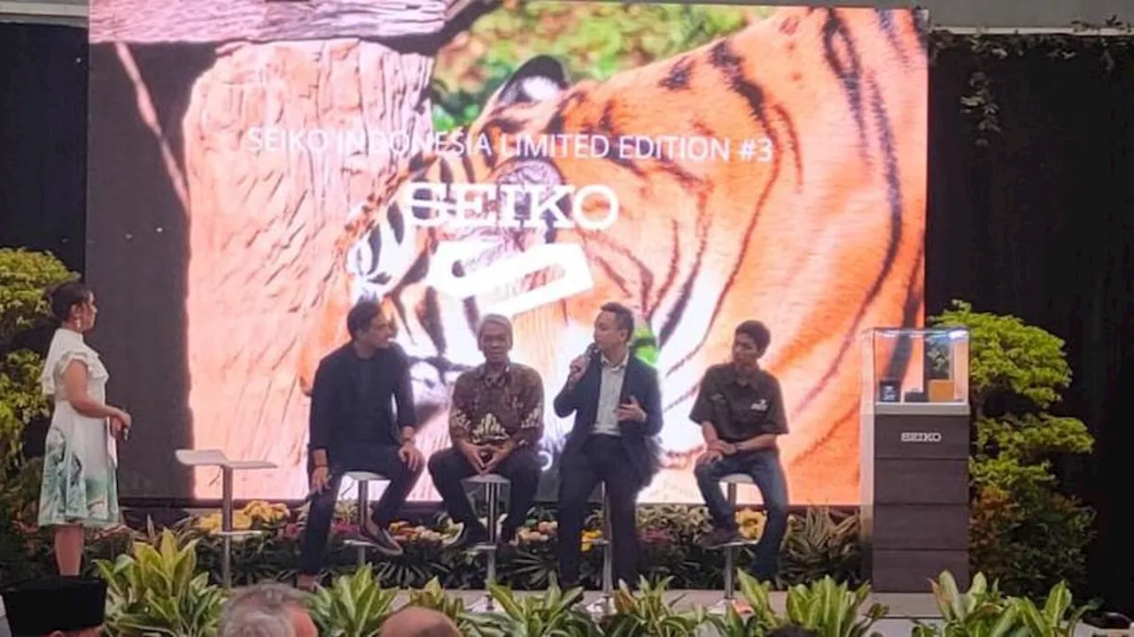 Seiko Rilis Jam Tangan Edisi Terbatas Terinspirasi Harimau Sumatera, Bakal Donasikan Sebagian Penjualan untuk Konservasi