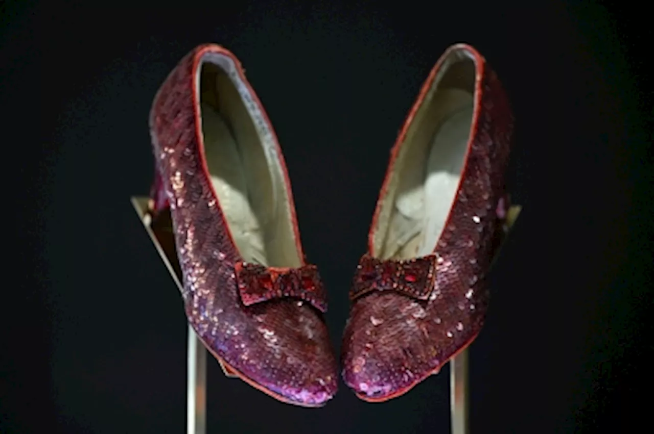 Once stolen, Dorothy's original ruby slippers from 1939 classic ‘Wizard of Oz’ sells for ‘way up high’ price of US$32.5m at auction