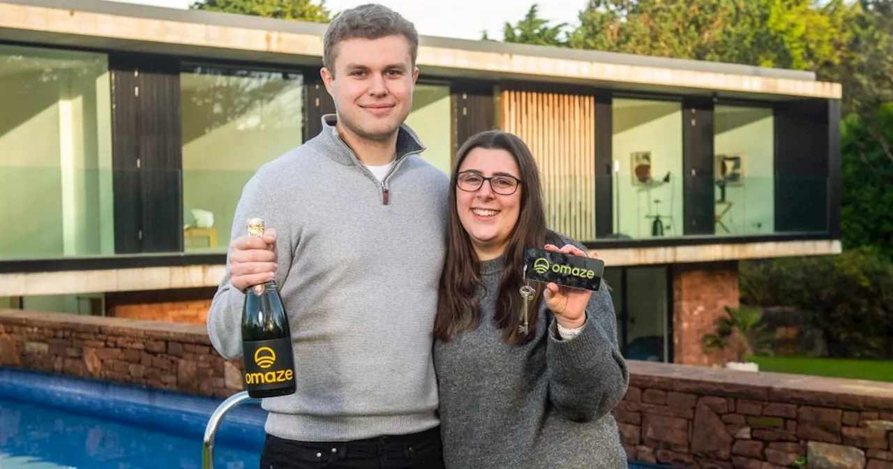 Youngest Omaze winner ever celebrates £3,000,000 house win with a McDonalds