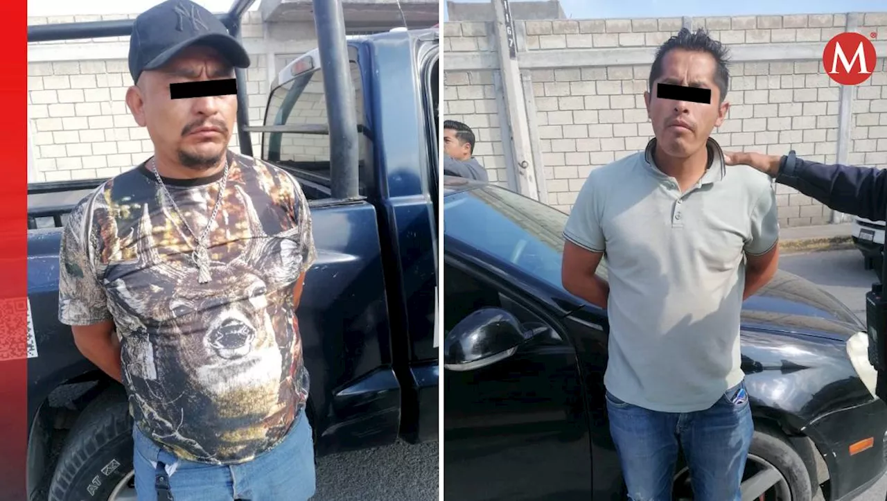 Detienen a 2 hombres por secuestro y robo en Zinacantepec, Edomex