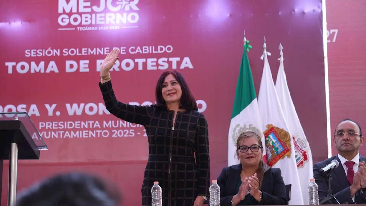 Rinde protesta Rosi Wong como alcaldesa electa de Tecámac para el periodo 2025-2027