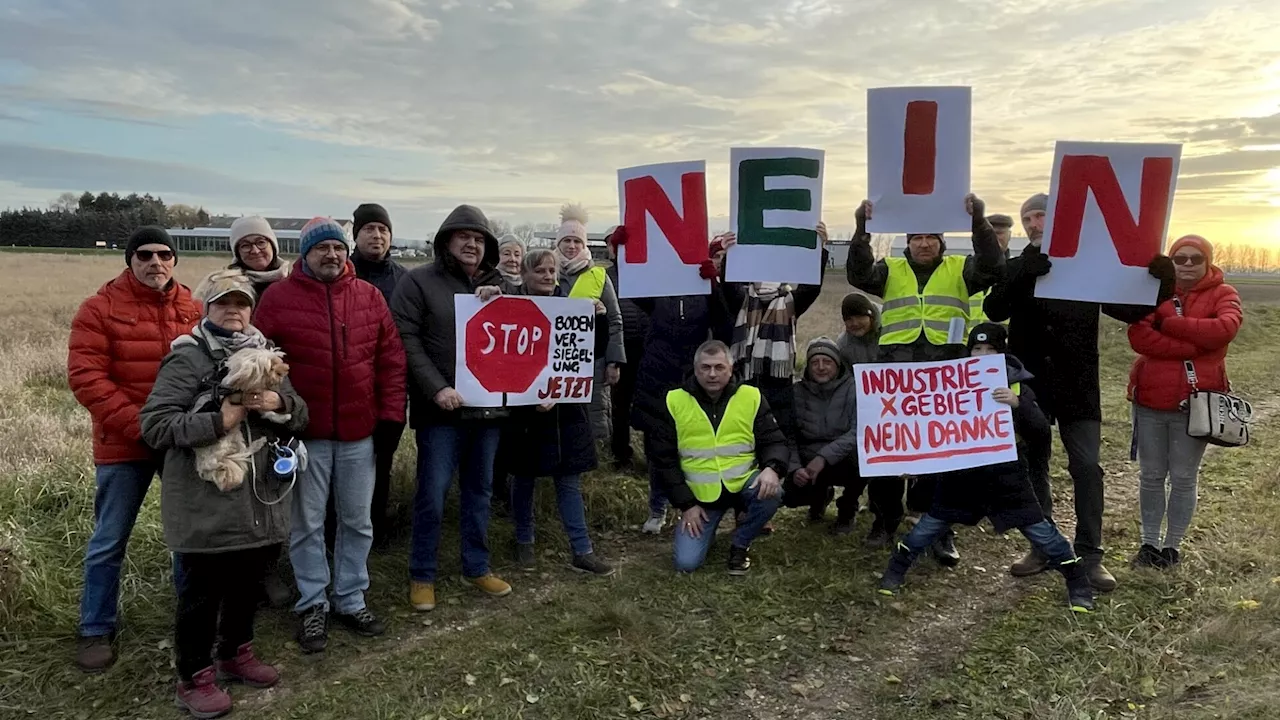 Protest gegen neues Enzersdorfer Betriebsgebiet: „GEMa“ auf die Straße