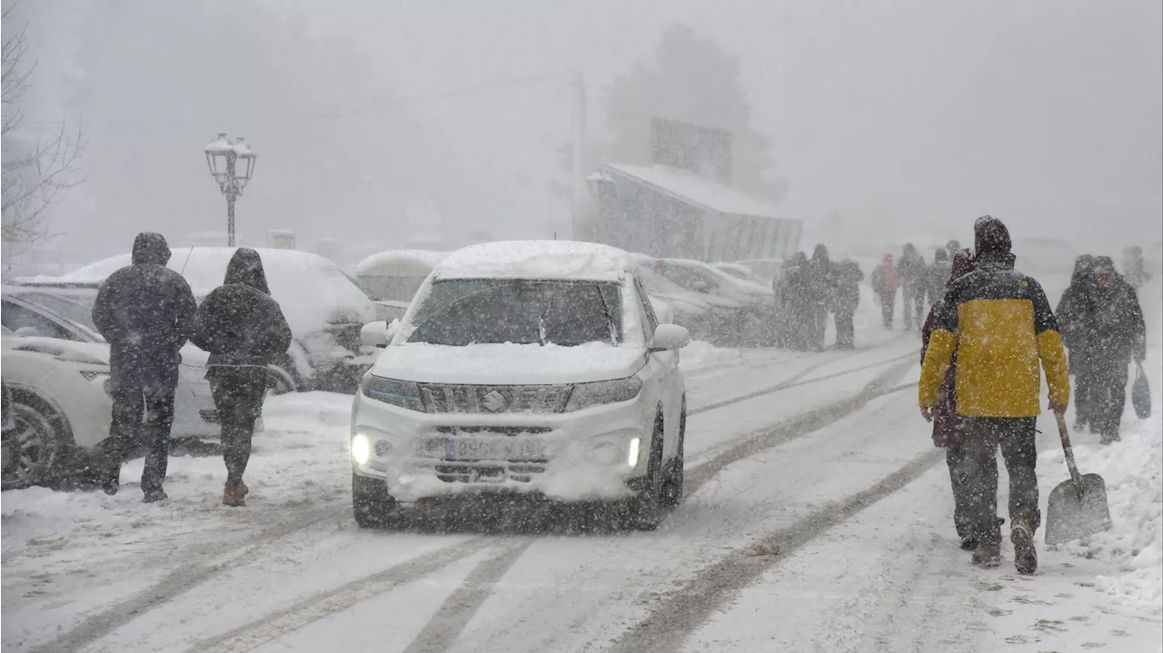 Cinco comunidades autónomas en aviso rojo por nieve, viento y mala mar