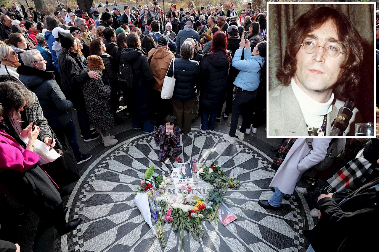 Lennon fans gather at Strawberry Fields to remember fallen idol, who was murdered 44 years ago