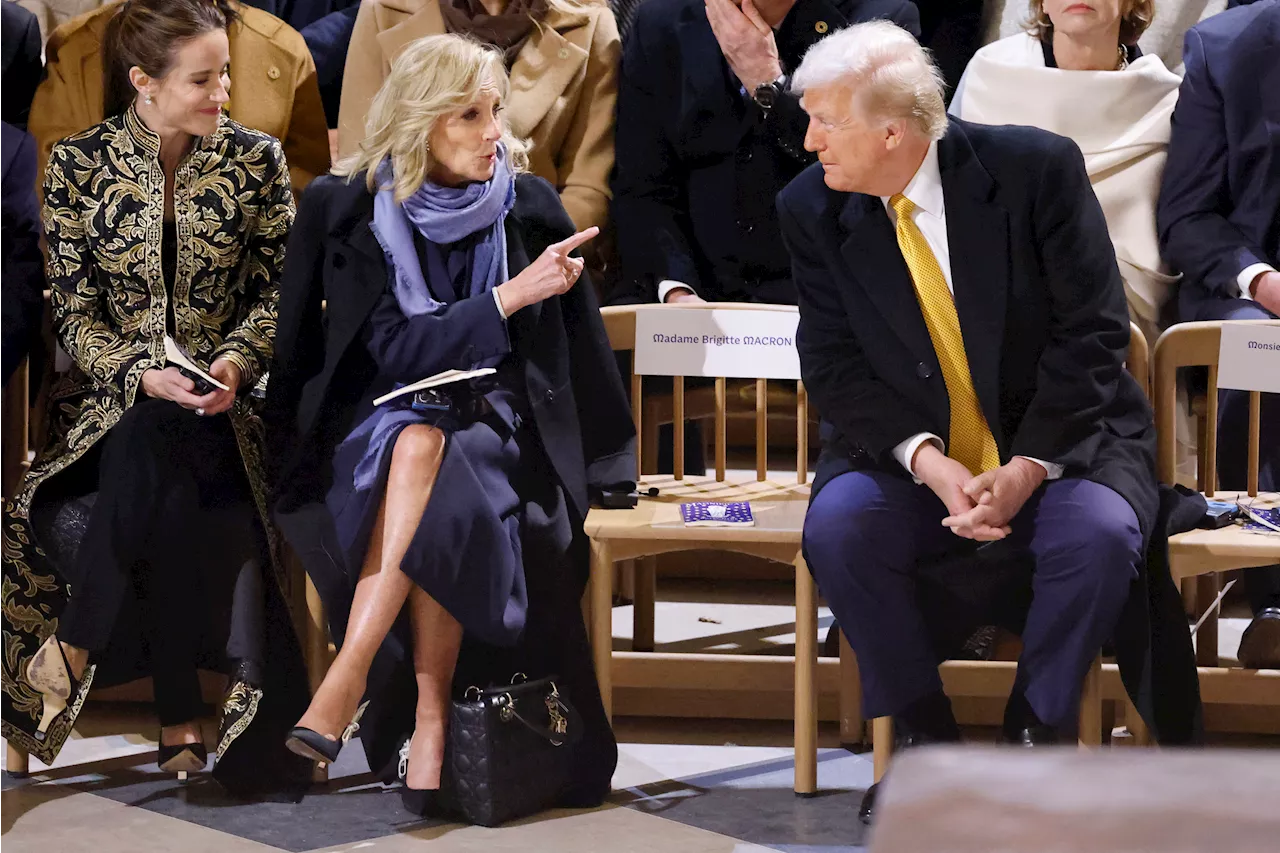 Trump says Jill Biden 'couldn't have been nicer' during Paris chat despite campaign jabs