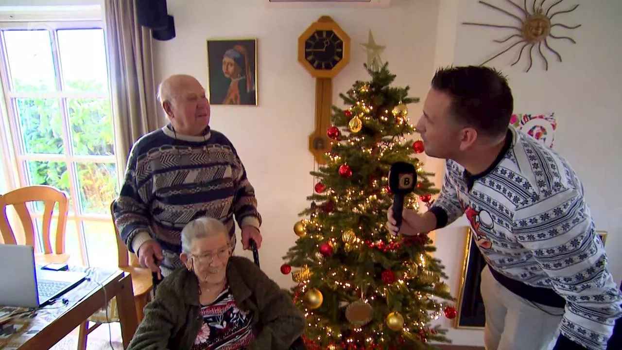 Antoon (92) en Dypmhna (95) krijgen een versierde kerstboom: 'Geweldig!'