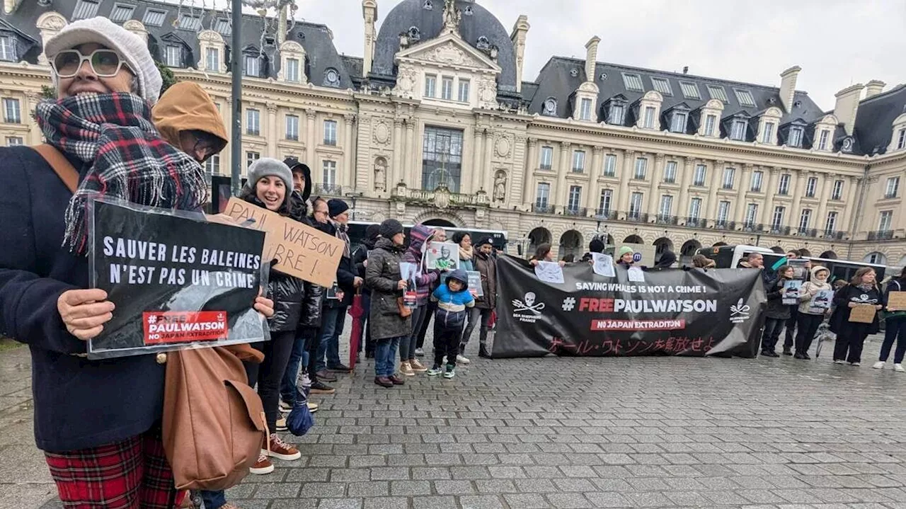 À Rennes, des membres de Sea Shepherd mobilisés contre la possible extradition de Paul Watson