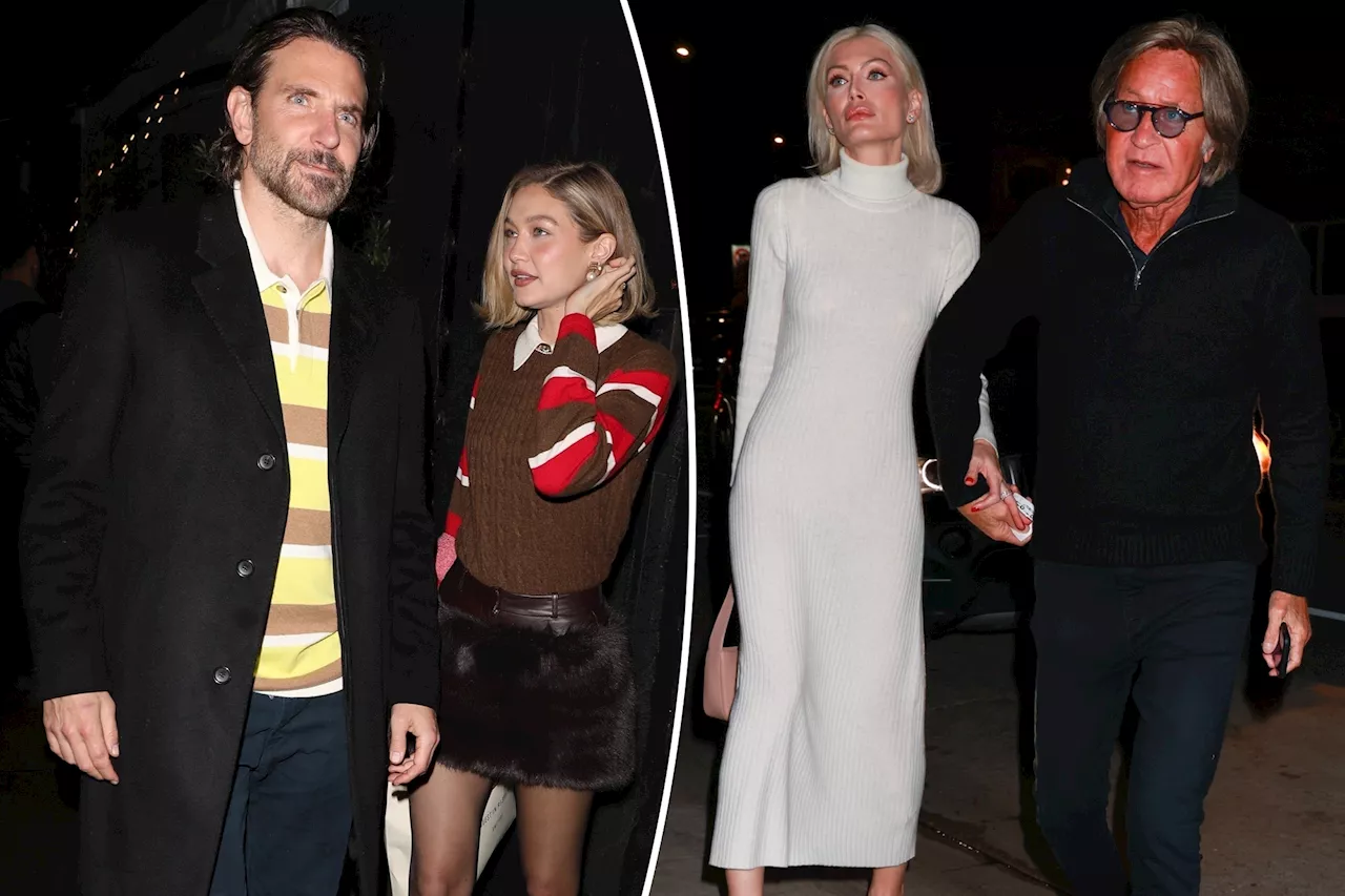 Gigi Hadid and Bradley Cooper have double date night with model's dad, Mohamed, and his girlfriend in LA