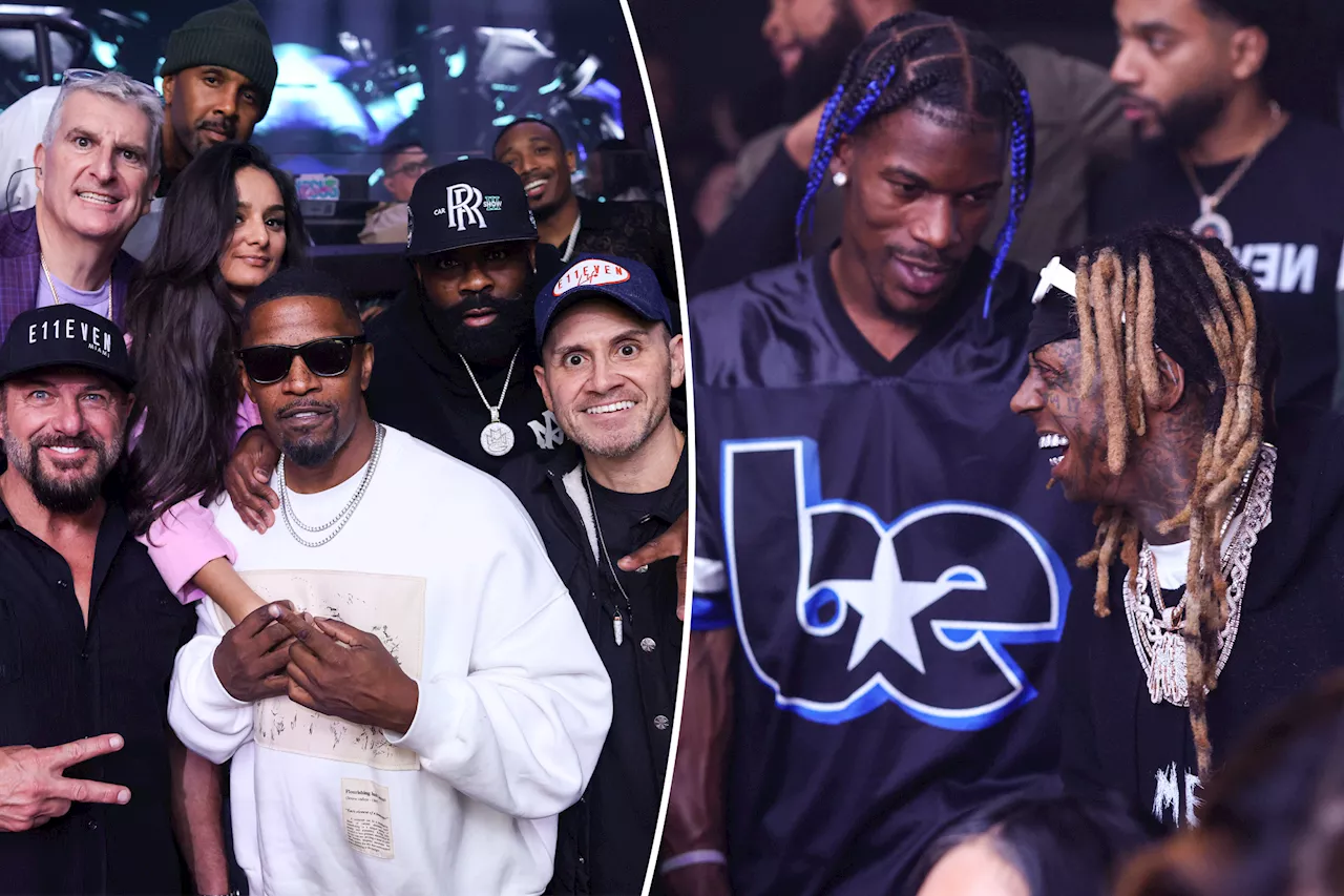 Jamie Foxx parties past 4 a.m. at E11even's starry bash during Miami Art Basel with Lil Wayne, Jimmy Butler and more