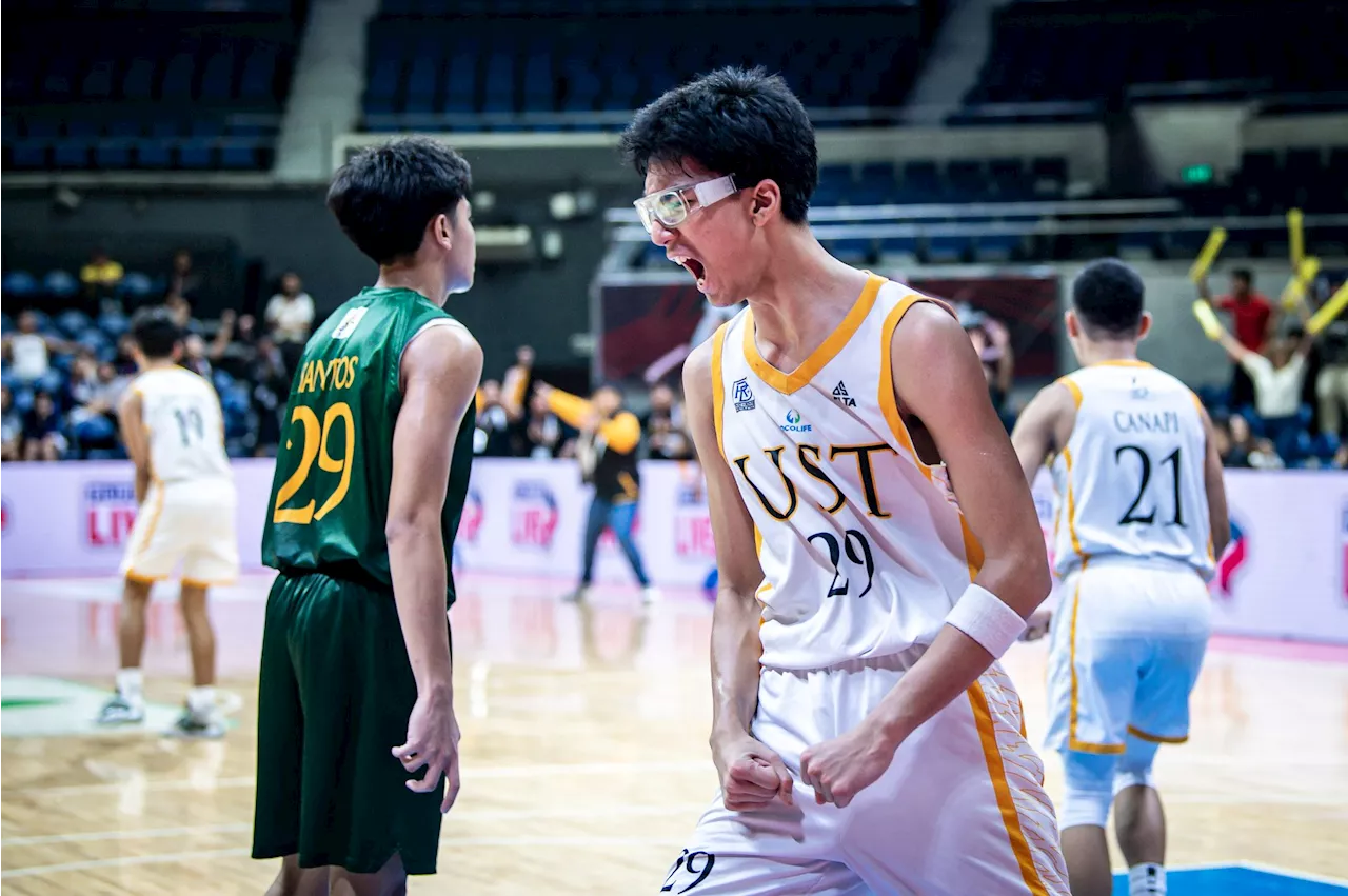 UST stuns No. 2 FEU, sets UAAP juniors basketball finals vs UE