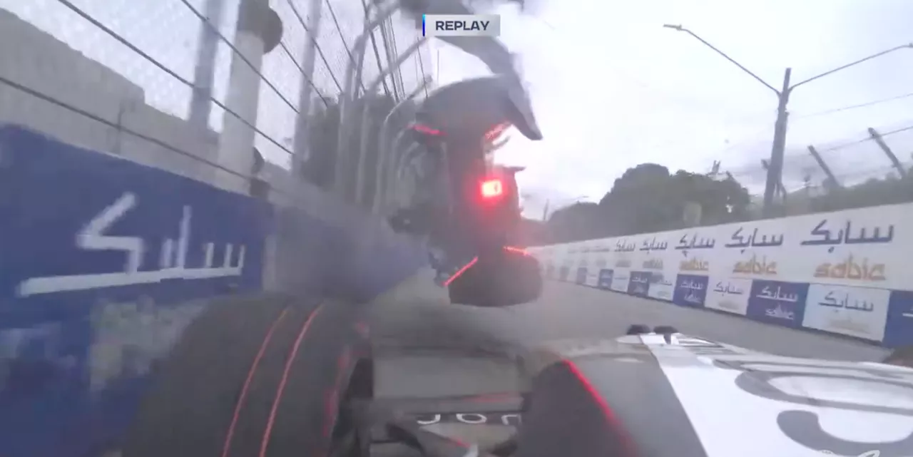 Defending Formula E Champion Pascal Wehrlein Ends Up Upside-Down in Season Opener