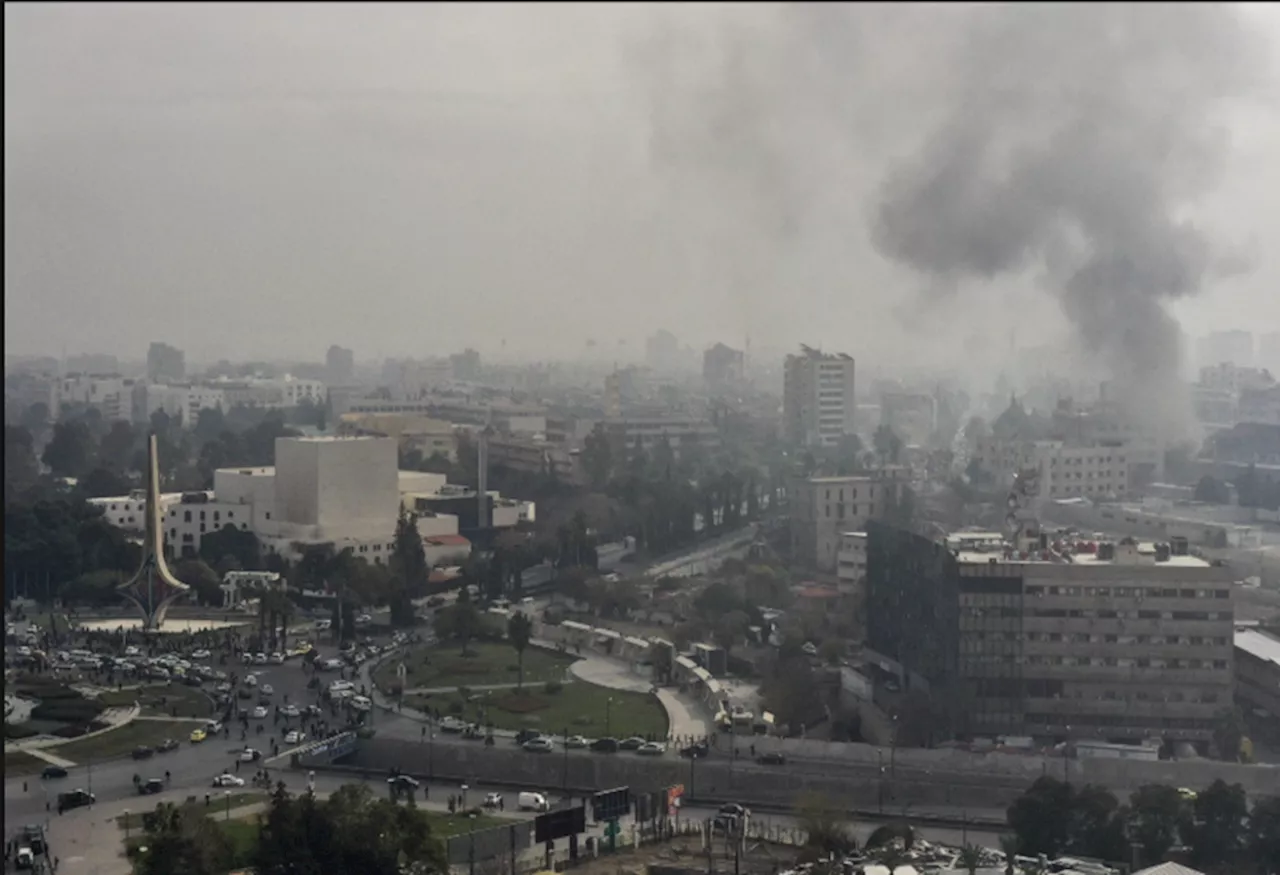 مصدر ينفي اندلاع حريق كبير في القصر الرئاسي بالعاصمة دمشق