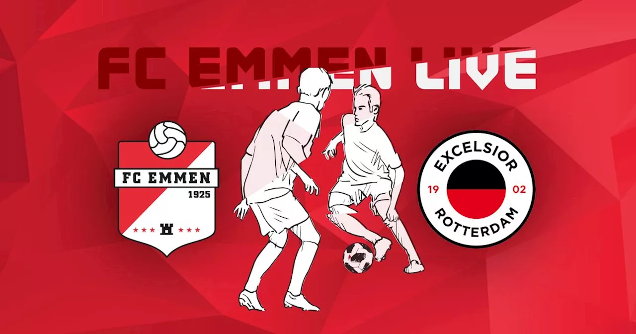 FC Emmen is begonnen aan de tweede helft in kraker tegen koploper Excelsior