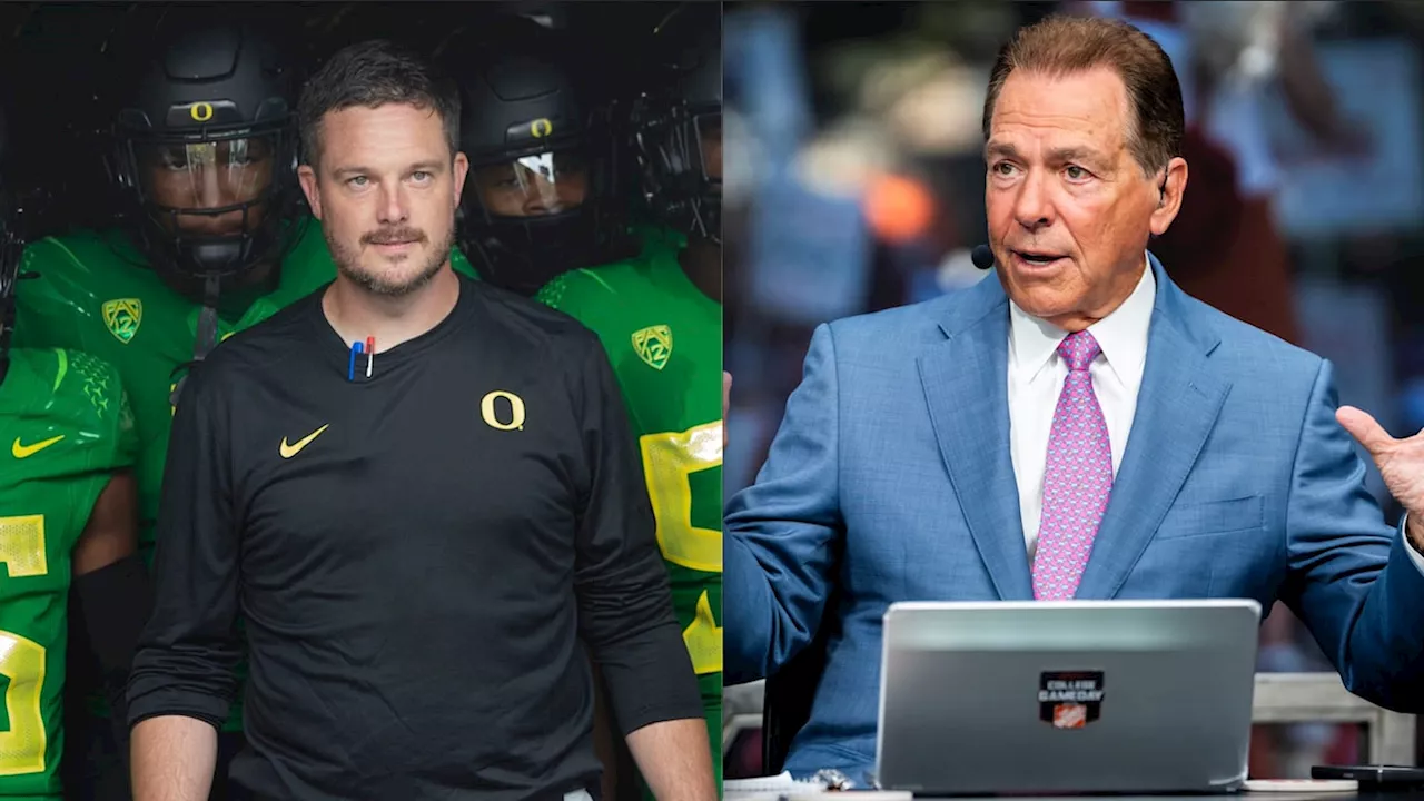 Nick Saban Asks Oregon Ducks' Dan Lanning About Rat Poison: College Football Playoff