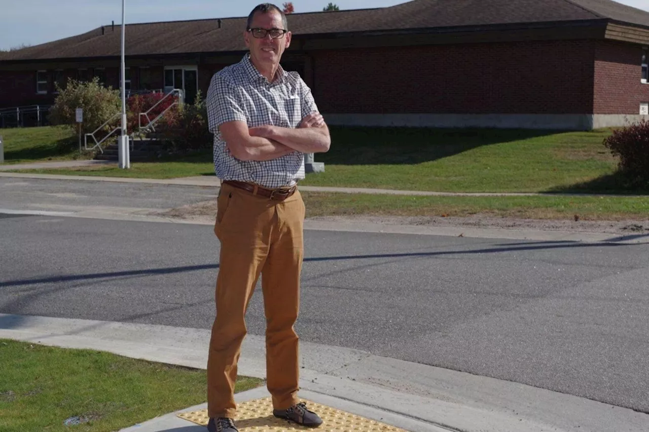 Tactile sidewalks in South River help alert pedestrians and those 'visually impaired