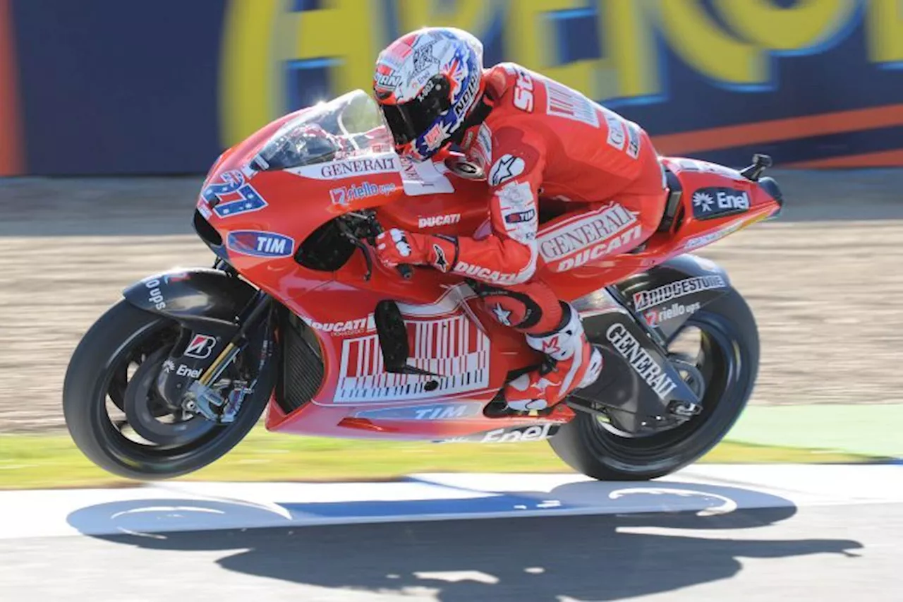 Jerez, MotoGP, 1.Training: Stoner führt und stürzt