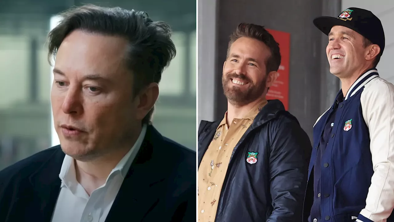 Elon Musk has already made his feelings clear on copying Ryan Reynolds and Rob McElhenney