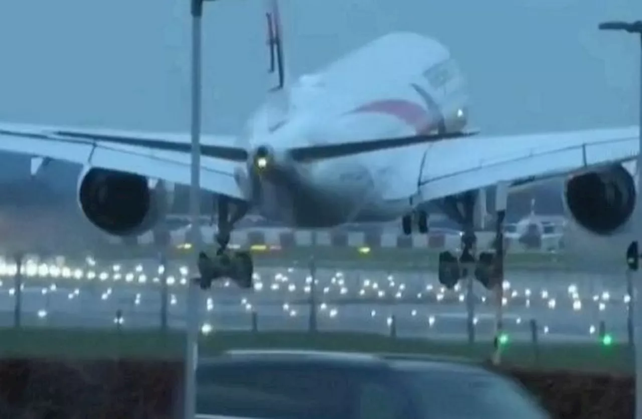 Malaysia Airlines pilots praised on social media after difficult UK landing