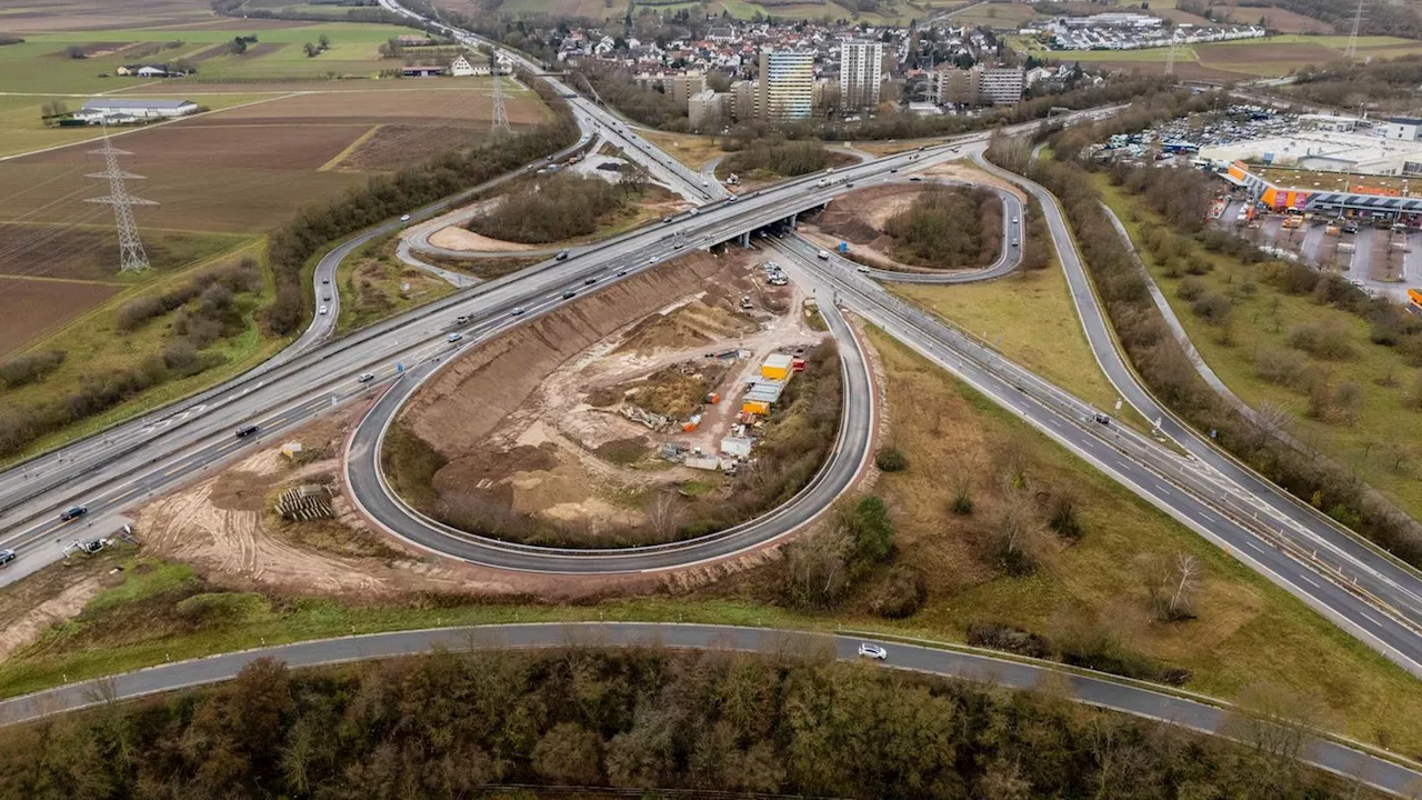 Verkehr im Rhein-Main-Gebiet: Nordbrücke am Autobahnkreuz Mainz-Süd freigegeben