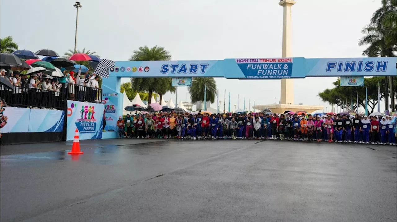 Sambut Hari Ibu 2024, TP Pemberdayaan dan Kesejahteraan Keluarga Pusat Gelar Fun Run dan Fun Walk