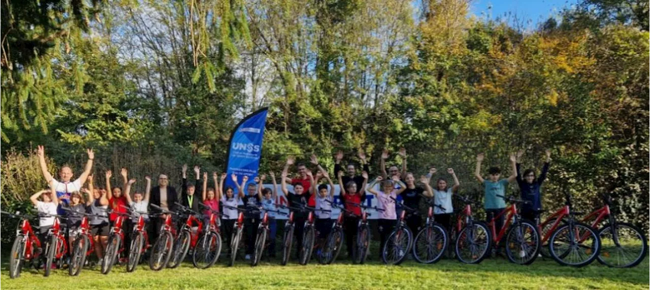 « Promouvoir l’activité physique chez les jeunes » : quatre collèges de Dordogne équipés de vélos