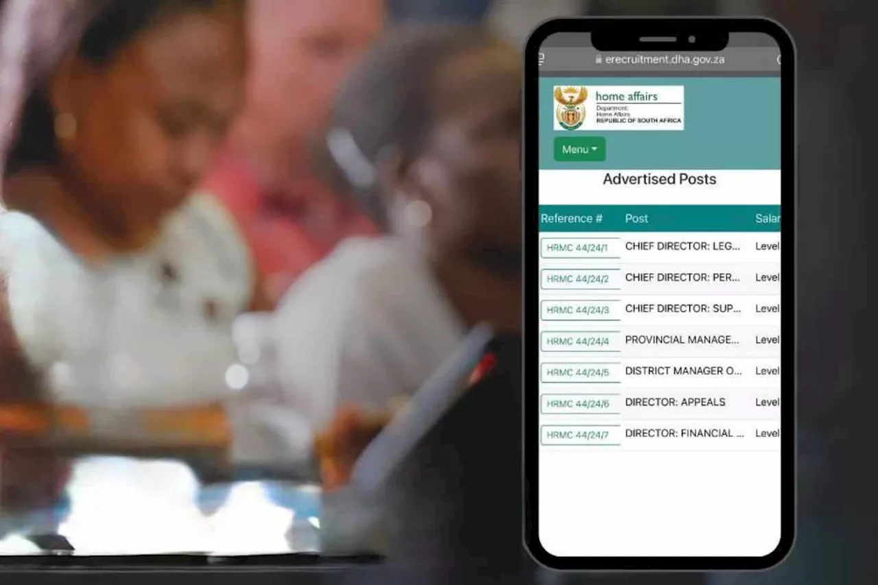 You can now apply for jobs online at Home Affairs with eRecruitment portal