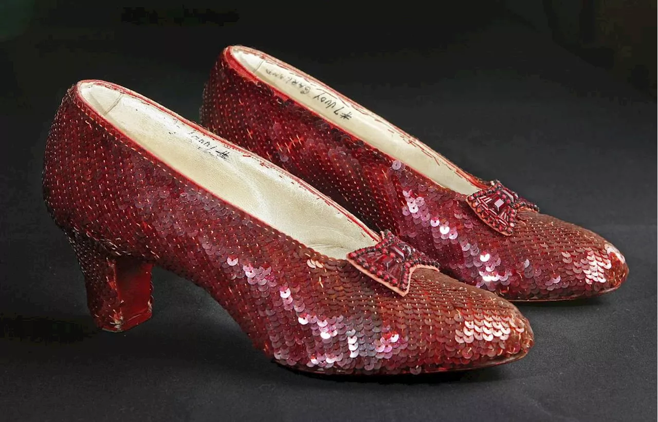 Stolen ruby slippers worn by Judy Garland in 'The Wizard of Oz' are auctioned for $28 million